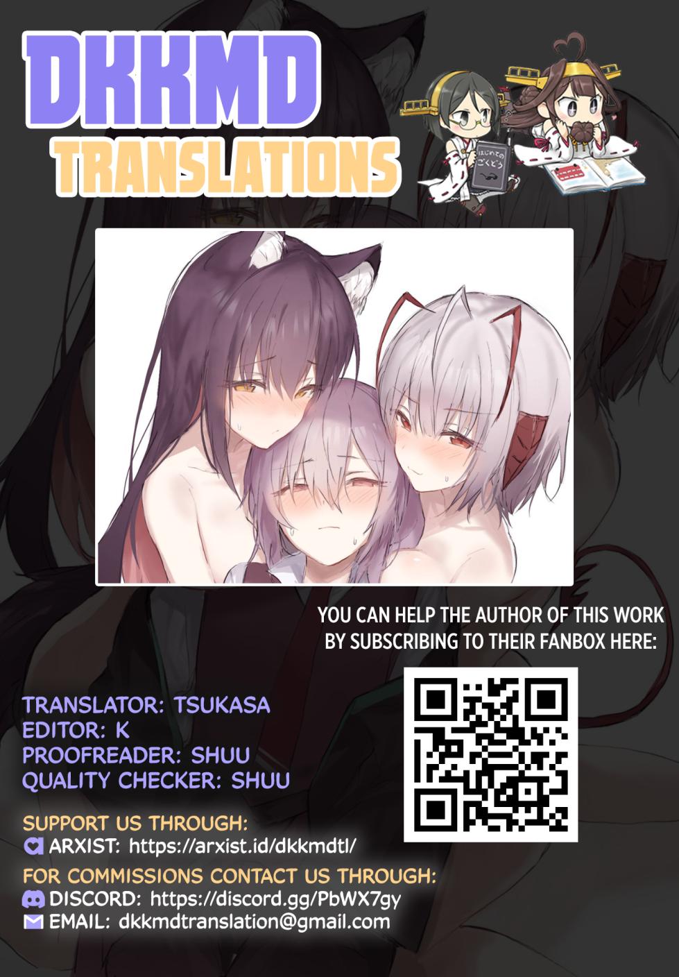 [Otsumami] “Ansel-kun ga Gotsugou Arts de Hatsujou Shita Josei Ope ni Osowarechau Hanashi" (Arknights) [English] [DKKMD Translations] - Page 38