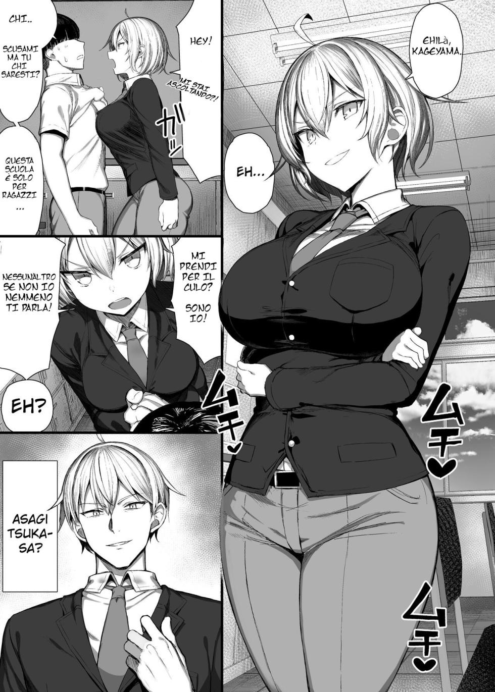 [MOSQUITONE. (Great Mosu)] Jjimekko, Onna ni Naru. | Il mio Bullo è diventato una Ragazza. [Italian] [Decensored] [Digital] - Page 4