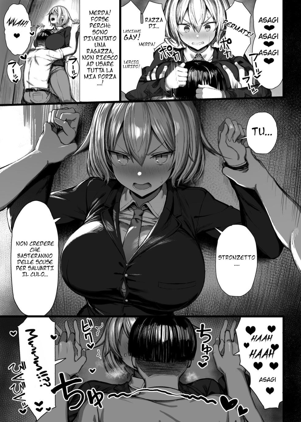 [MOSQUITONE. (Great Mosu)] Jjimekko, Onna ni Naru. | Il mio Bullo è diventato una Ragazza. [Italian] [Decensored] [Digital] - Page 8