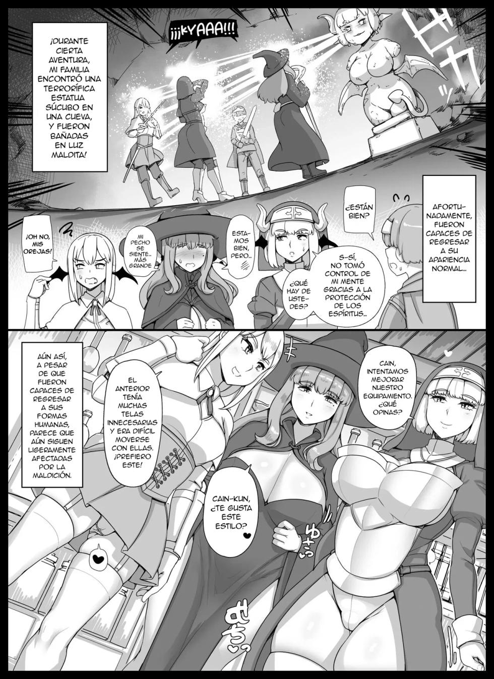 [nounanka (Abubu)] Haha Ane Oba ga Succubus na Shota Yuusha Harem Party [Spanish] - Page 10