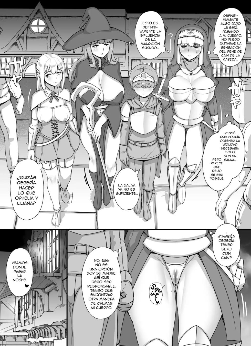 [nounanka (Abubu)] Haha Ane Oba ga Succubus na Shota Yuusha Harem Party [Spanish] - Page 29