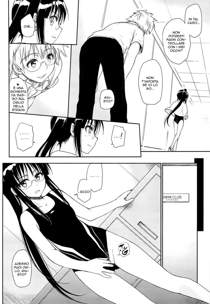 (COMIC1☆9) [Takumi na Muchi (Takumi na Muchi)] Megane no Yoshimi R | Il Costume da Bagno (Nisekoi) [Italian] - Page 7