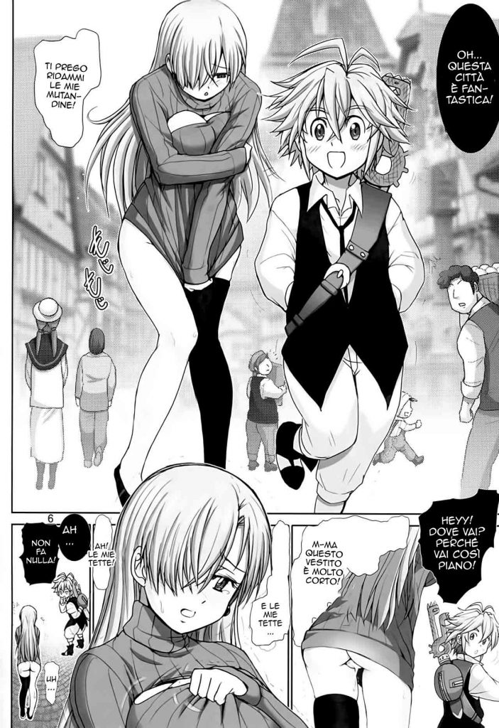 (C87) [Raijinkai (Haruki Genia)] Elizabeth ni Rei no Sweater Kisete mita | L' Irresistibile Dea (Nanatsu no Taizai) [Italian] - Page 5