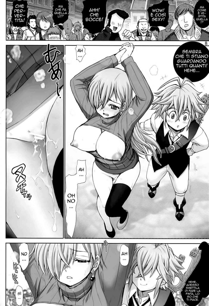 (C87) [Raijinkai (Haruki Genia)] Elizabeth ni Rei no Sweater Kisete mita | L' Irresistibile Dea (Nanatsu no Taizai) [Italian] - Page 7
