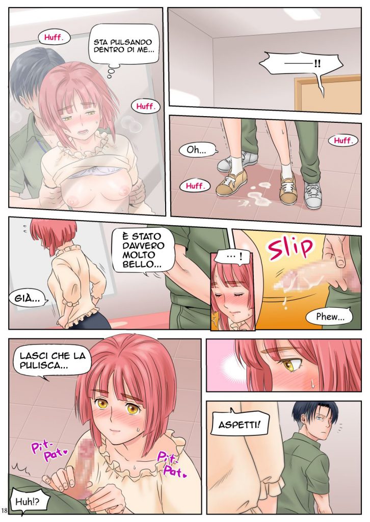 [Yamakuwa Amago] Souji o Shiteitara JK ni Benjo ni Tsurekomareta. | L' Inserviente (Shingeki no Kyojin) [Italian] [Digital] - Page 20