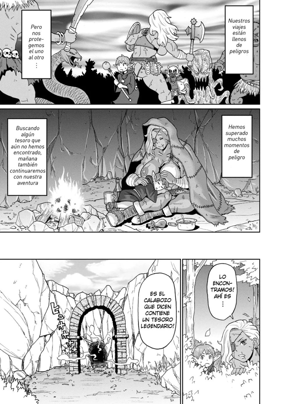 [John K. Pe-ta] Rekisen no Onna Senshi to Boku no Tabi 03| Mi viaje con una guerrera veterana - Cap.3 (Zenryoku Ana Musume) [Spanish] [Harenchi no Fansub] [Decensored] [Digital] - Page 3