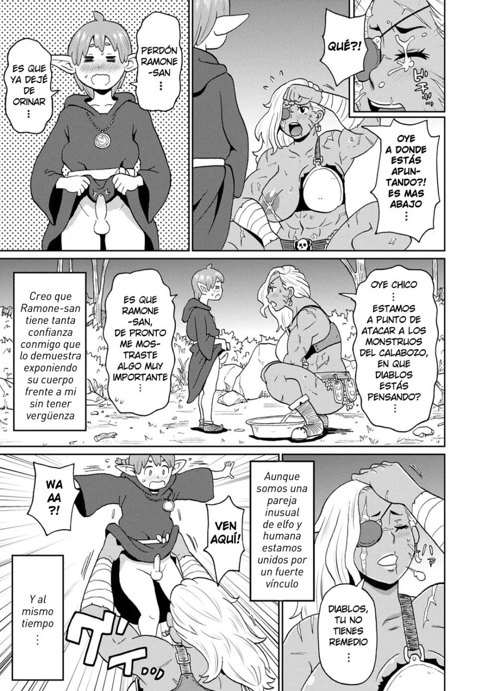 [John K. Pe-ta] Rekisen no Onna Senshi to Boku no Tabi 03| Mi viaje con una guerrera veterana - Cap.3 (Zenryoku Ana Musume) [Spanish] [Harenchi no Fansub] [Decensored] [Digital] - Page 7