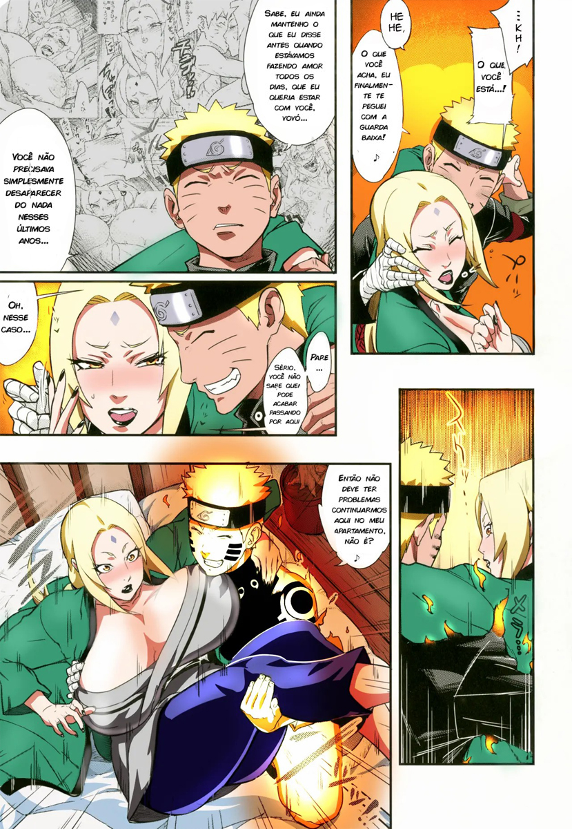 [Aroma Gaeru (Numahana)] Jukumitsuki Intouden 2   Debauchery of a Mature Honeypot Princess Ch 2 (Naruto) [Portuguese-BR] [Colorido] - Page 4