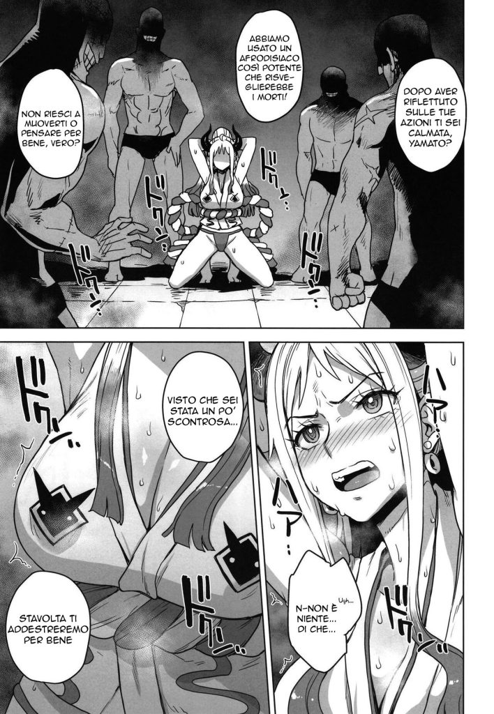 [Choujikuu Yousai Kachuusha (Denki Shougun)] Yamato no Ura Nisshi | Yamato in Trappola (One Piece) [Italian] [Digital] - Page 4