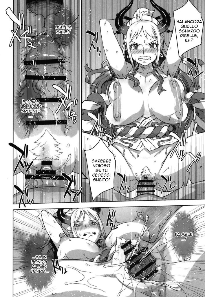 [Choujikuu Yousai Kachuusha (Denki Shougun)] Yamato no Ura Nisshi | Yamato in Trappola (One Piece) [Italian] [Digital] - Page 15