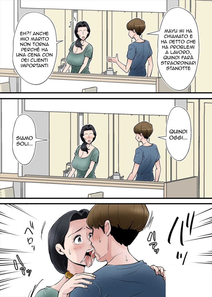 [Nobishiro] Hentai Kansoku ~Yome no Bakunyuu Kaa-chan o Netoritai~ | Bere con la Suocera [Italian] - Page 19