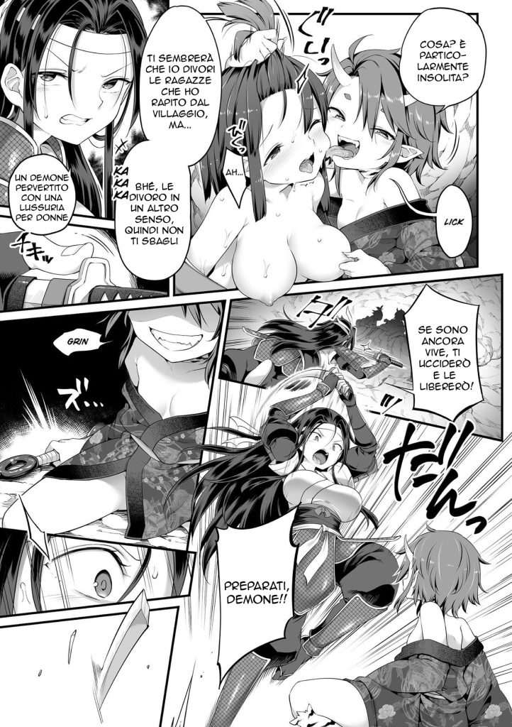 [Harusame] Daraku ni Itaru Oni Taiji | Cacciatrice di Demoni (2D Dream Magazine Vol. 116) [Italian] [Digital] - Page 3