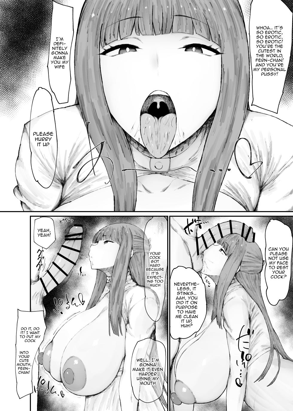 [Ginjou Maggots (Kurotama)] Kono Mahoutsukai Zettai ni Mesubuta Onaho Yome ni Suru | I Will Make This Mage Into My Fuckhole Sow Wife No Matter What (Sousou no Frieren) [English] {Doujins.com} - Page 6
