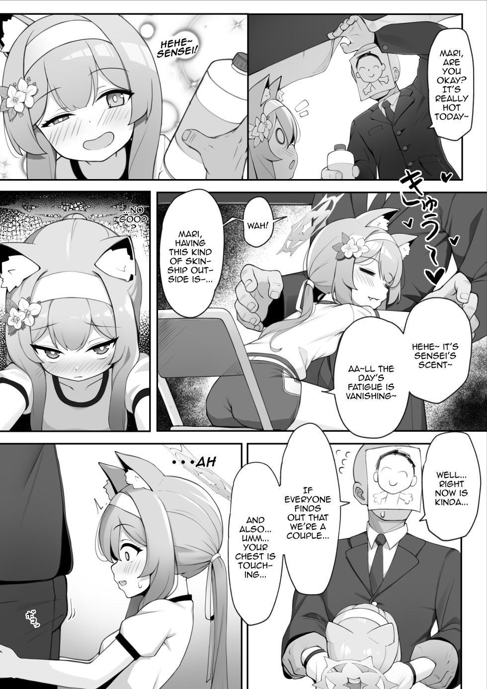 [Kairaku (Ishinose)] Mari no Himitsu 2 ~Sensei to Kozukuri Sex Hen~ | Mari's Secret 2 ~Babymaking With Sensei Edition~ (Blue Archive) [English] {Doujins.com} [Digital] - Page 7