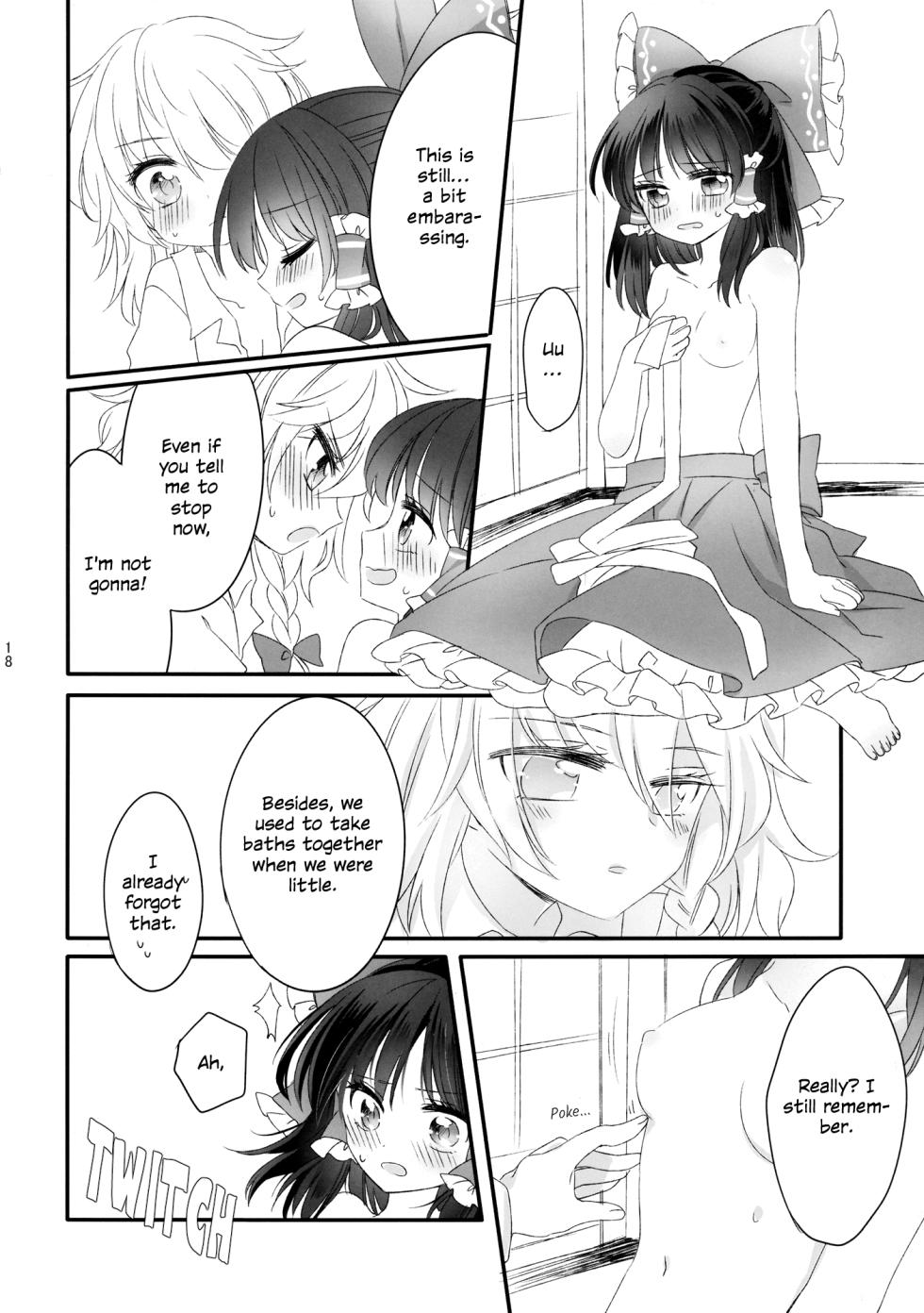 (Shuuki Reitaisai 2) [Otukimidango (Uruu)] Oshiete, Anata no Aishikata | Teach me, how to love you. (Touhou Project) [English] [ROSMONTISISLOVE] - Page 19