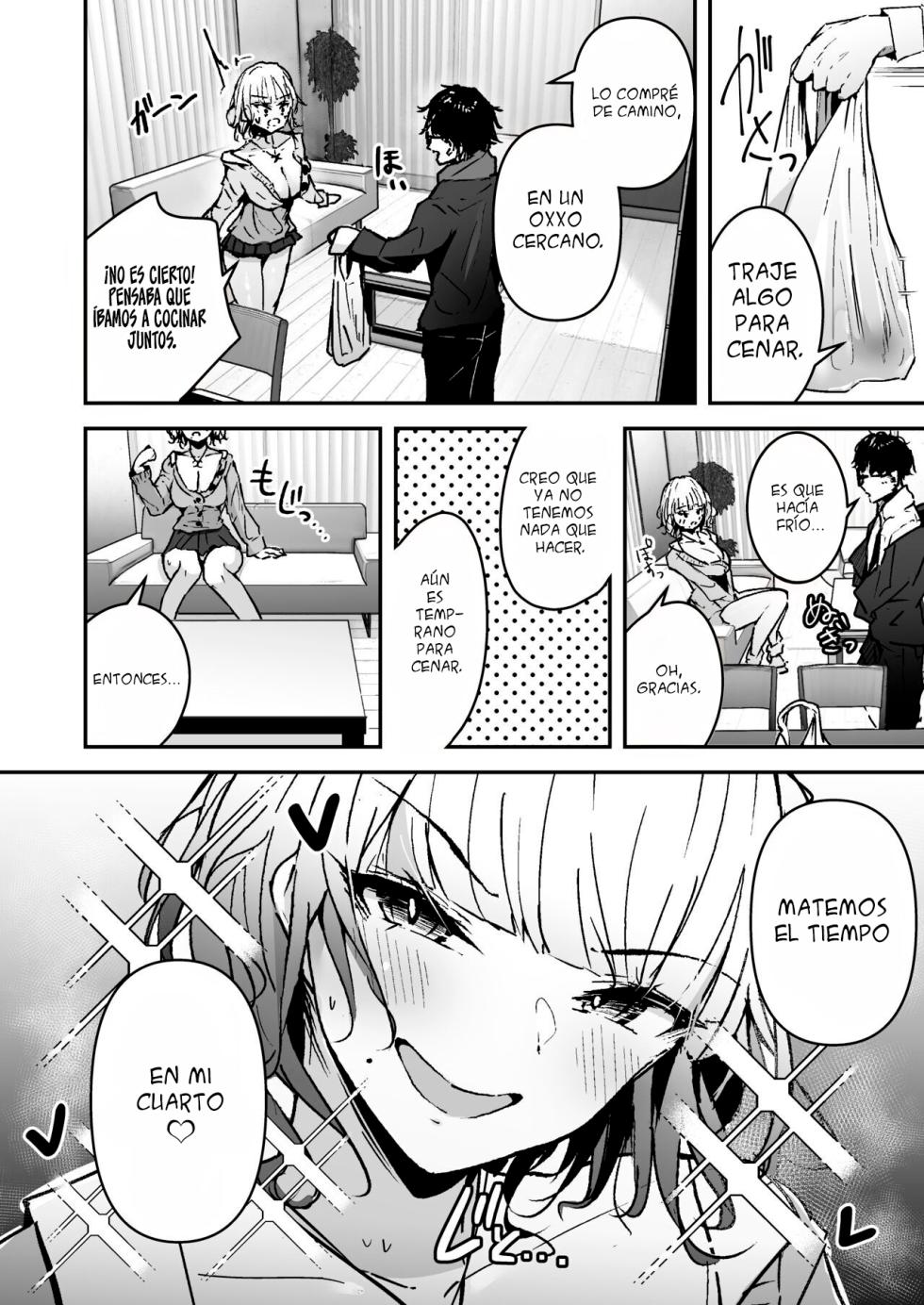 [Unitoshiki] Kinpatsu Chounyuu Gal ni Gyaku DeliHeal Atsukai sareteiru Ore no Hanashi [Spanish] [Eva Hub] [Digital] - Page 4
