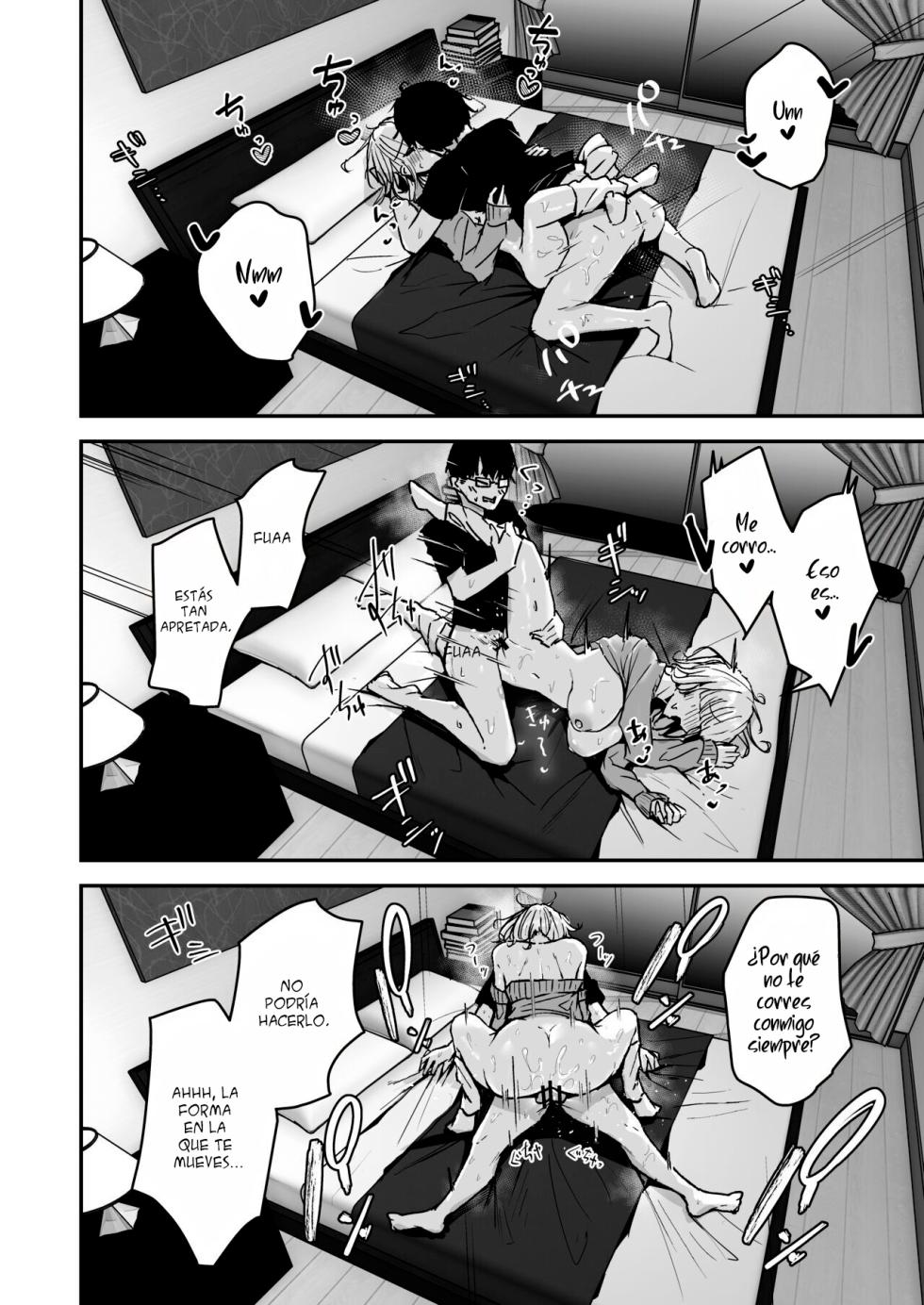 [Unitoshiki] Kinpatsu Chounyuu Gal ni Gyaku DeliHeal Atsukai sareteiru Ore no Hanashi [Spanish] [Eva Hub] [Digital] - Page 22