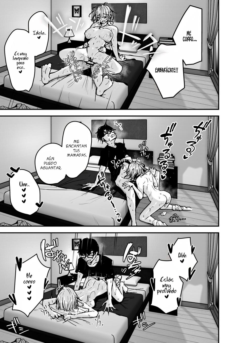 [Unitoshiki] Kinpatsu Chounyuu Gal ni Gyaku DeliHeal Atsukai sareteiru Ore no Hanashi [Spanish] [Eva Hub] [Digital] - Page 23