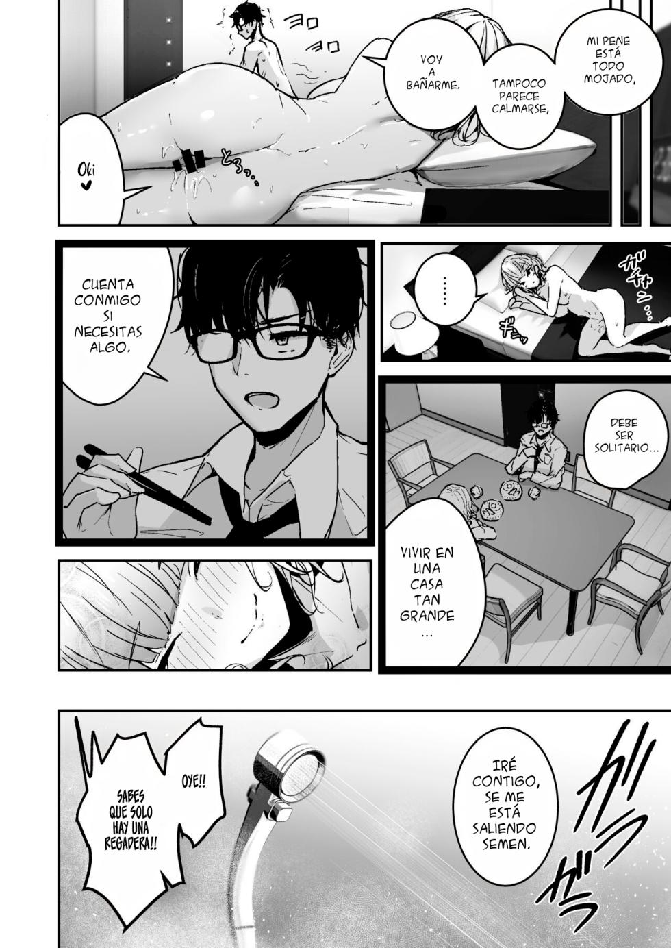 [Unitoshiki] Kinpatsu Chounyuu Gal ni Gyaku DeliHeal Atsukai sareteiru Ore no Hanashi [Spanish] [Eva Hub] [Digital] - Page 28