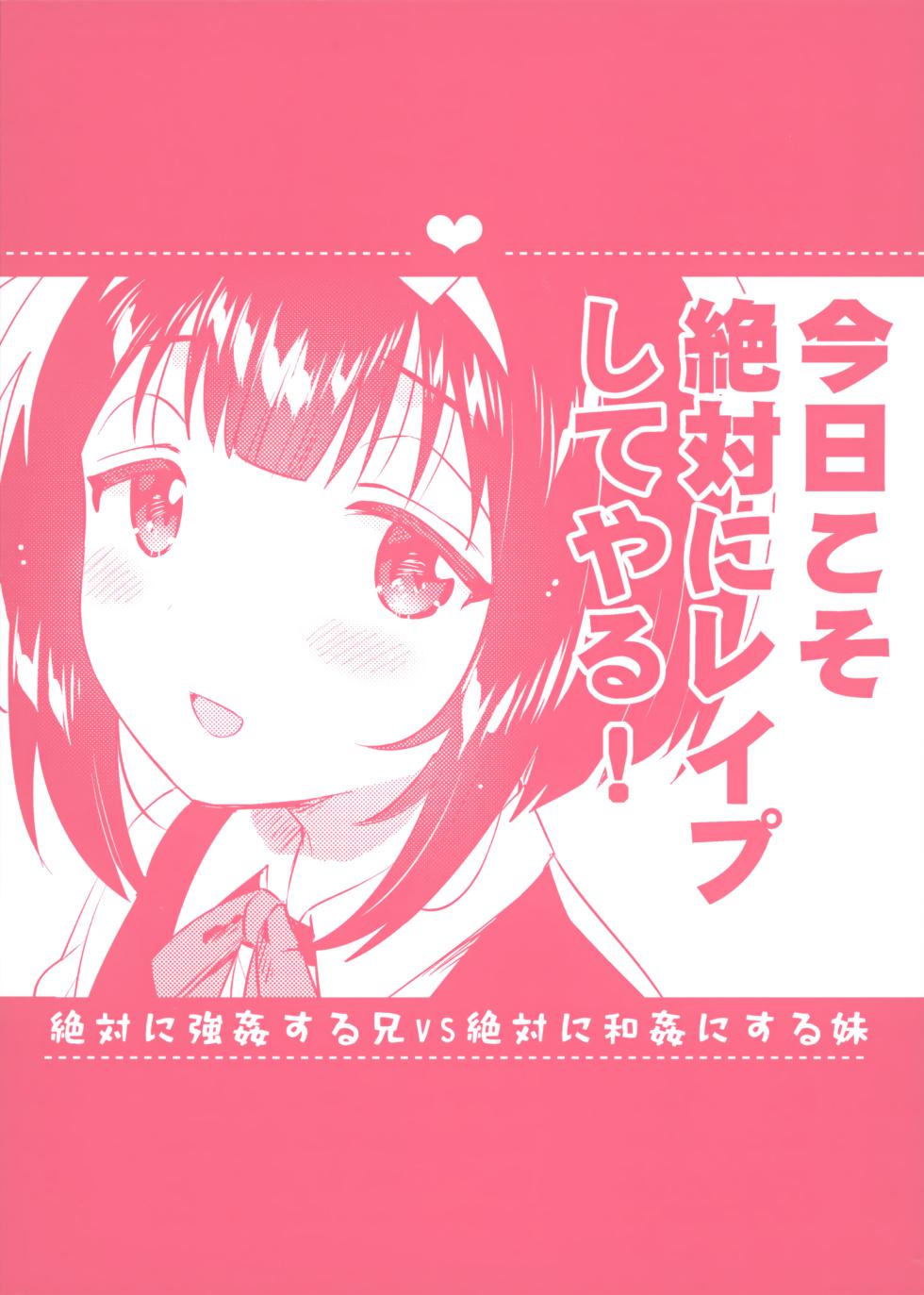 (C101) [squeezecandyheaven (Ichihaya)] Zettai ni Rape suru Ani VS Zettai ni Love Love ni suru Imouto | 절대로 강간하려는 오빠 VS 절대로 화간하려는 여동생 [Korean] - Page 26