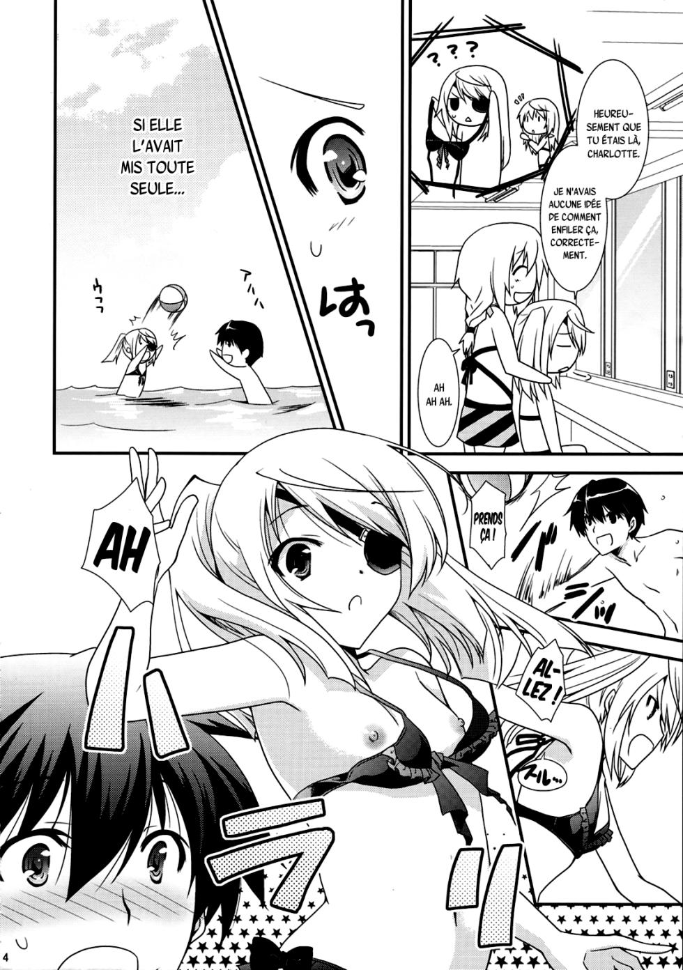 (C83) [CHAGASHI SAIBAN (Yamabuki Mook)] CharlxLauxSummer Sea! (Infinite Stratos) [French] {SAXtrad} - Page 3