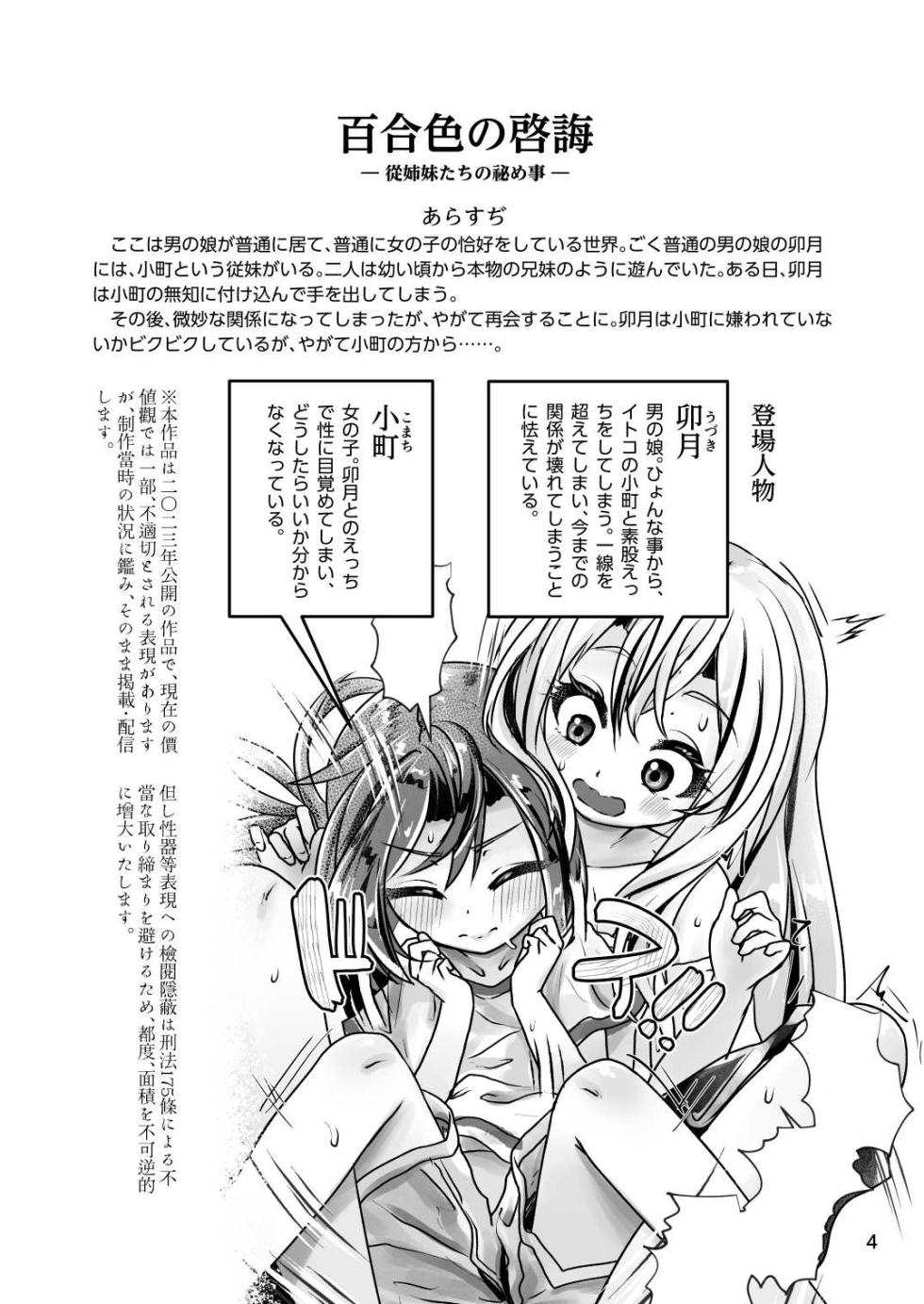 [Wanduoying] Itoko no Himegoto 2 - Ecchi Shitai Otokonoko to Ecchi o Shiranai Onnanoko no Hajimete no Ecchi - - Page 4