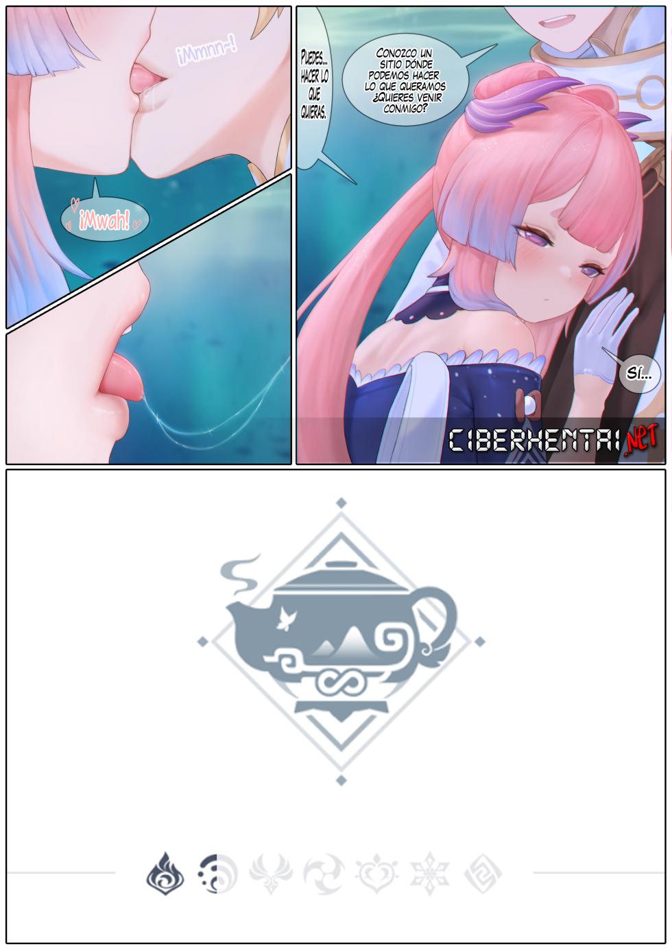 [Reikoku na Haizara] Flustered Kokomi (Genshin Impact) [Spanish] - Page 13