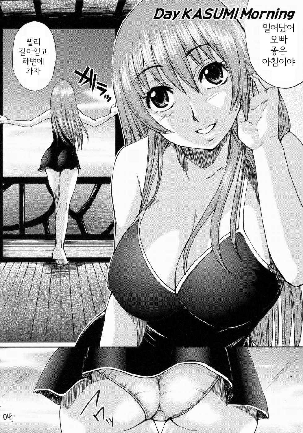 (C73) [Todd Special (Todd Oyamada)] Beach Pai! Kasumi-chan Pink (Dead or Alive Xtreme Beach Volleyball) [Korean] [중심구멍] - Page 3