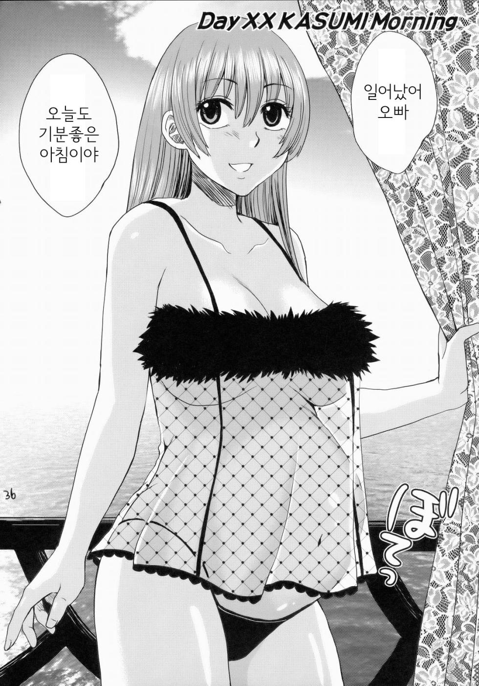 (C73) [Todd Special (Todd Oyamada)] Beach Pai! Kasumi-chan Pink (Dead or Alive Xtreme Beach Volleyball) [Korean] [중심구멍] - Page 35