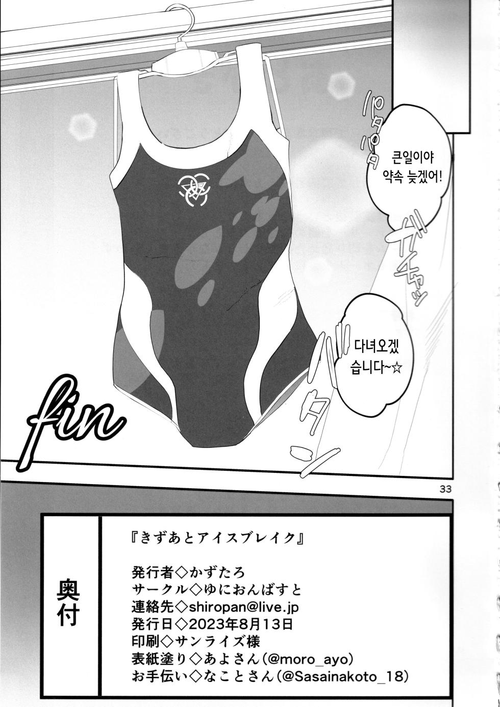 (C102) [Union Bust (Kazutaro)] Kizuato Ice Break (Blue Archive) [Korean] - Page 33