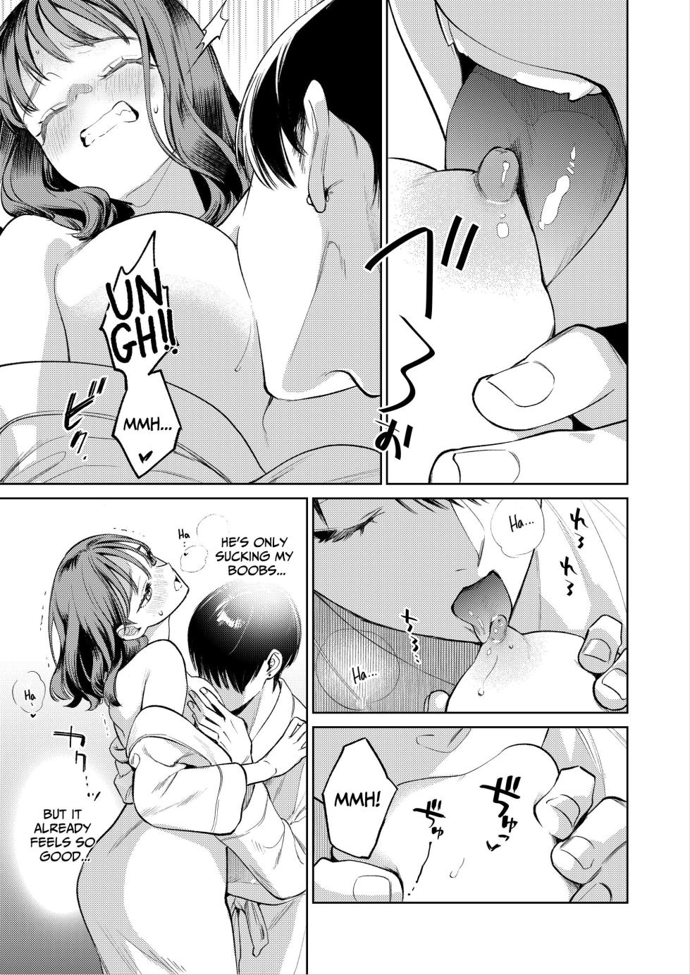 [THE Waidan (Uruh Akua)] Senpai, Sonna no Shiranai desu ~Bansou shite ita Kare no Yubi wa Ima, Watashi no Naka o Midashiteru~ | Senpai, I Don't Know About That - His Fingers That Were Accompaniment are now Disturbing my Vagina [English] - Page 28