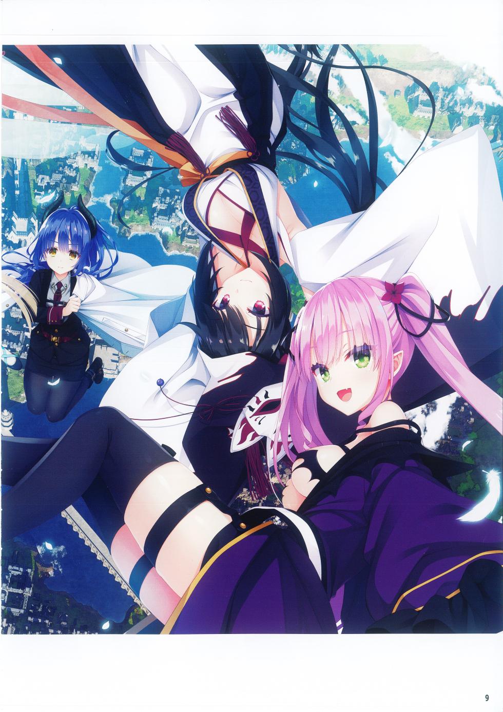 Tenshi Souzou RE-BOOT! Official Visual Fanbook | 天使☆嚣嚣 RE-BOOT! 官方设定集 [Chinese] [想舔羽月的jio组 汉化] - Page 12