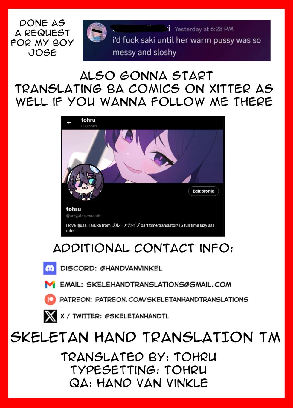 [EARRINGS BOM FACTORY (ICHIGAIN)] Kimochii Shitai | I want to feel good (Blue Archive) [English] - Page 28