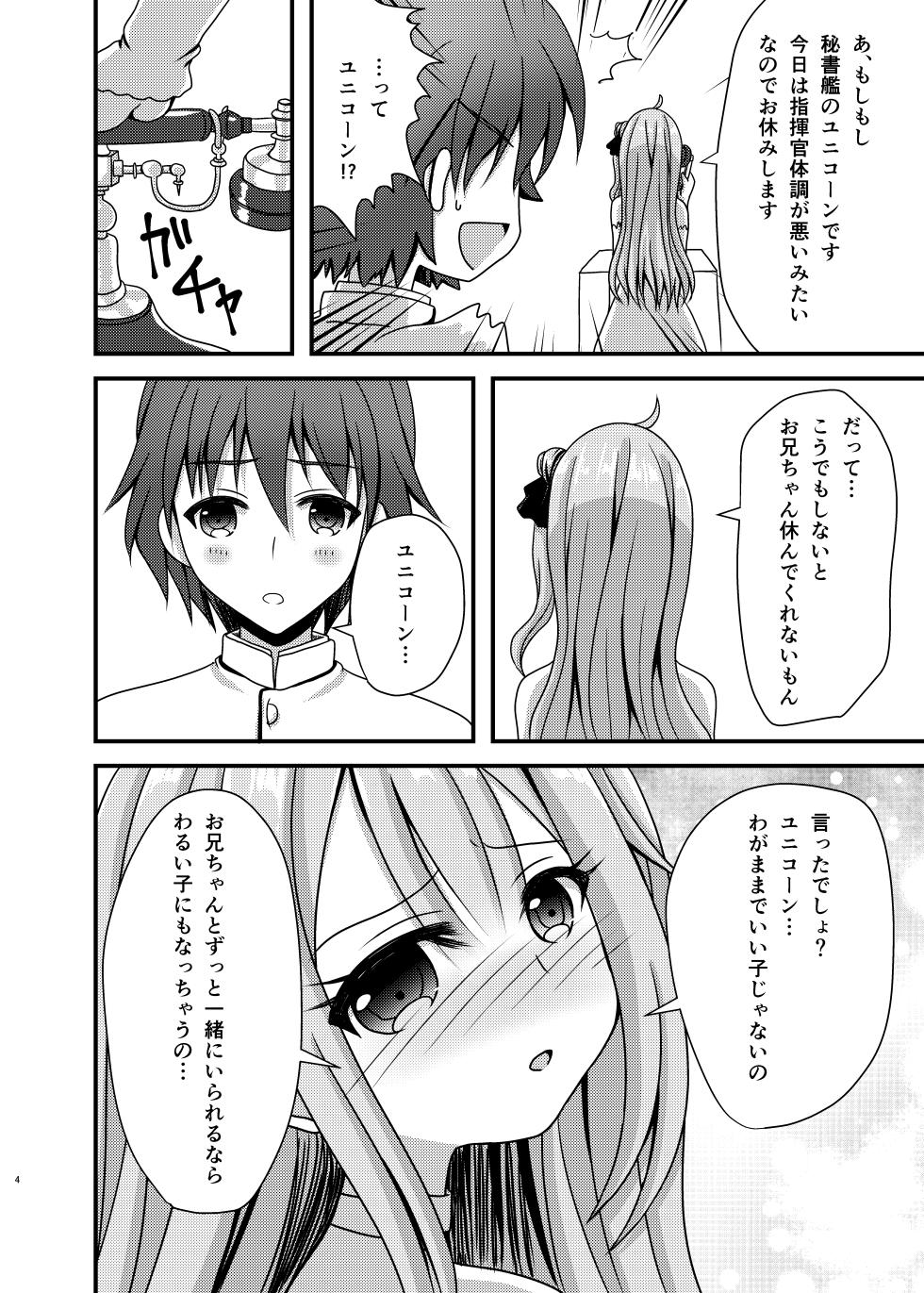 [Funimani] Unicorn ga Konnani H ni natta no wa Ore no Sei rashii (Azur Lane) - Page 3