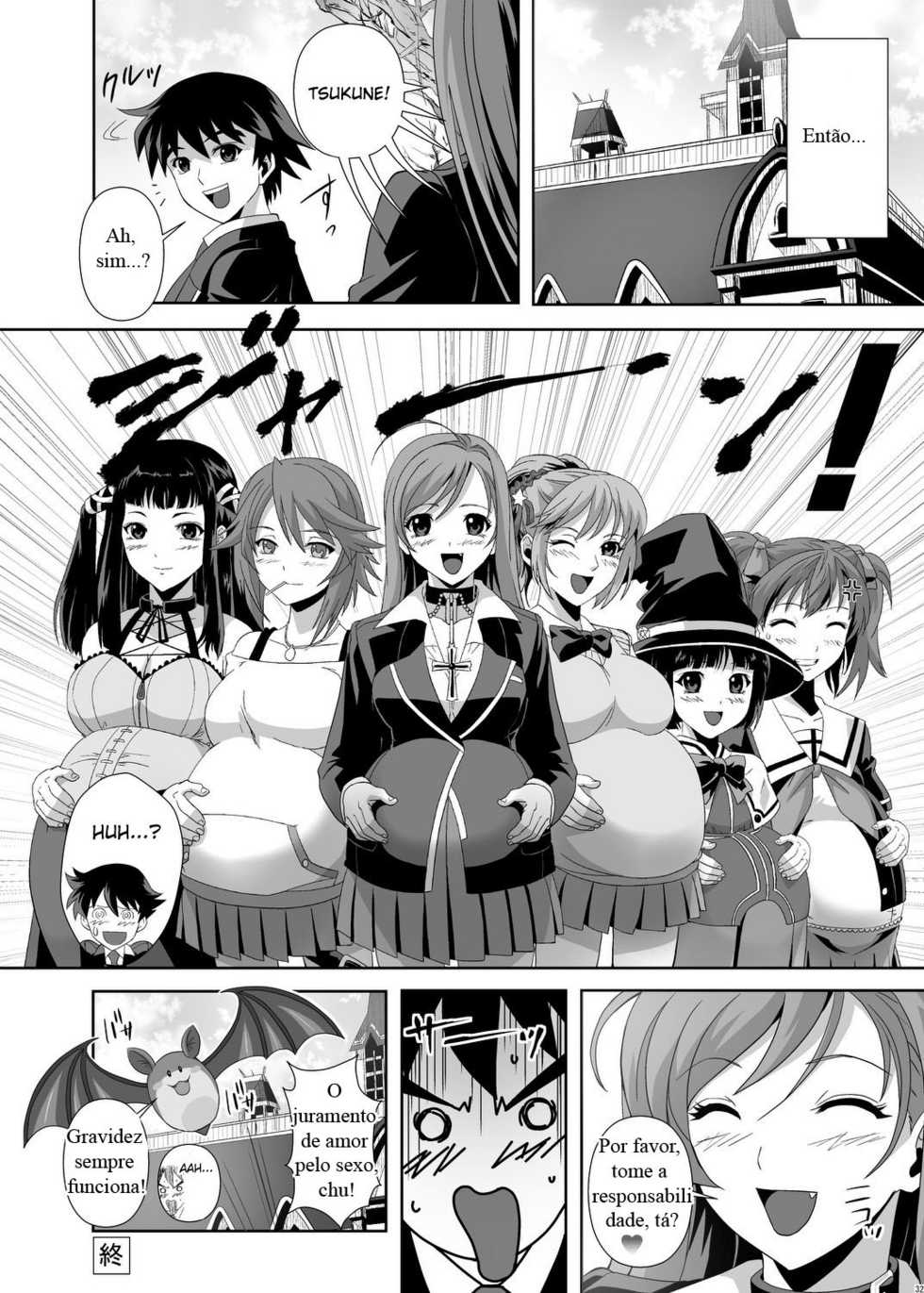 (C75) [Kamoro-SA-Z (Migiyori, Oobanburumai)] CAPU2 to Vampire (Rosario + Vampire) [Portuguese-BR] [Crono Strife] - Page 30