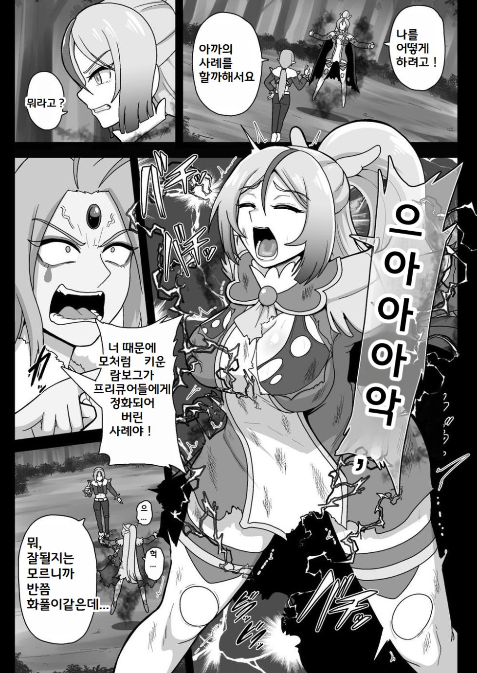 [Akuochisukii Kyoushitsu (Akuochisukii Sensei)] Underg Dream ~Shalala Borg no Tanjou~ | 언더그 드림 샤랄라보그의 탄생 (Hirogaru Sky! Precure) [Korean] [Digital] - Page 4