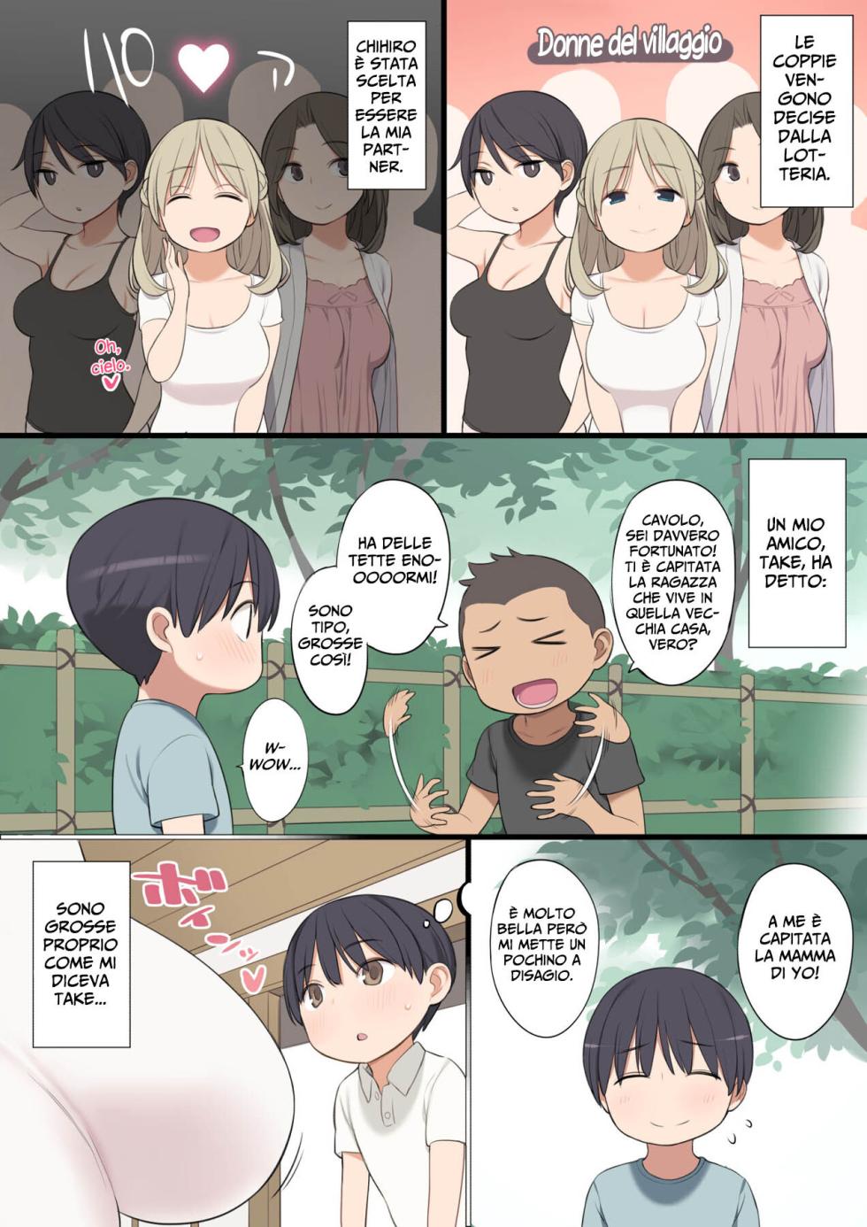 [Higuma-ya (Nora Higuma)] Toaru Mura no Fudeoroshi Jijou | L'usanza del villaggio [Italian] [Hentai Fantasy] - Page 3