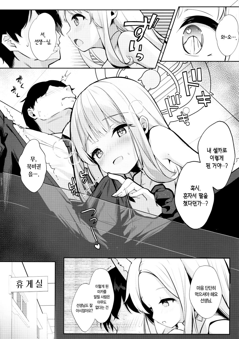 (C103) [Kinokomushin (Kinokomushi)] Futarai wa Kanbi na Yoru no Hihou | 두 사람은 감미로운 밤의 비보 (Blue Archive) [Korean] [L. P.] - Page 9