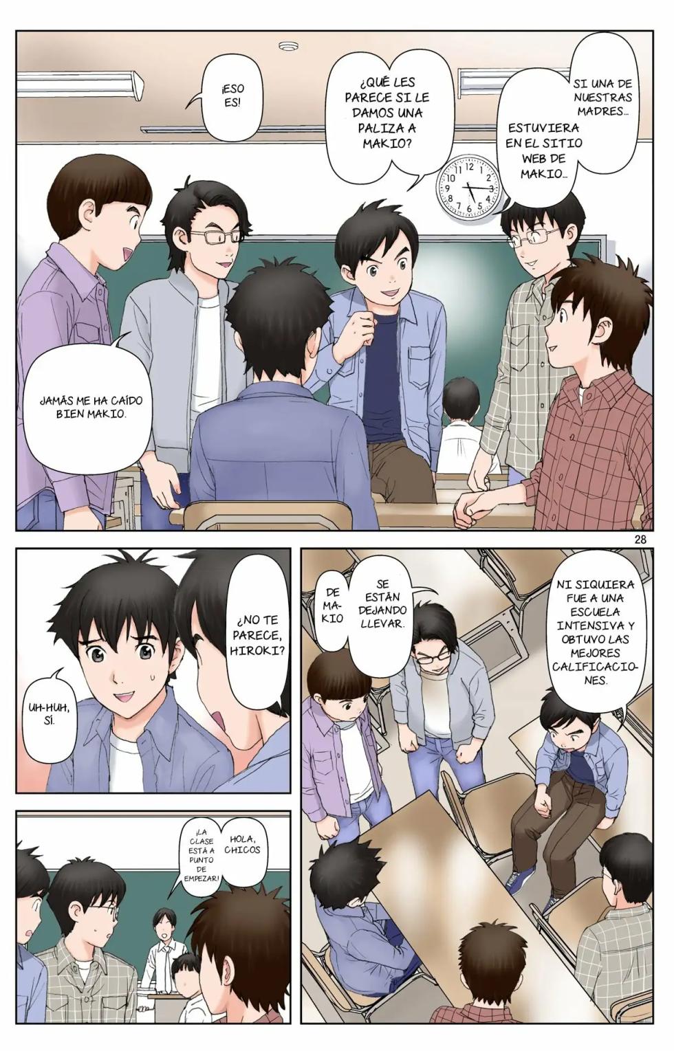 [Karukiya Company (Karukiya)] Tomohaha Gangu -Haha ga Aitsu no Omocha ni Ochiru made- ~Hiroki no Bijon~ | Cómo mi madre se convirtio en la esclava sexual de mi amigo 2 ~Vision de Hiroki~ [Spanish] [NTRFore] - Page 28