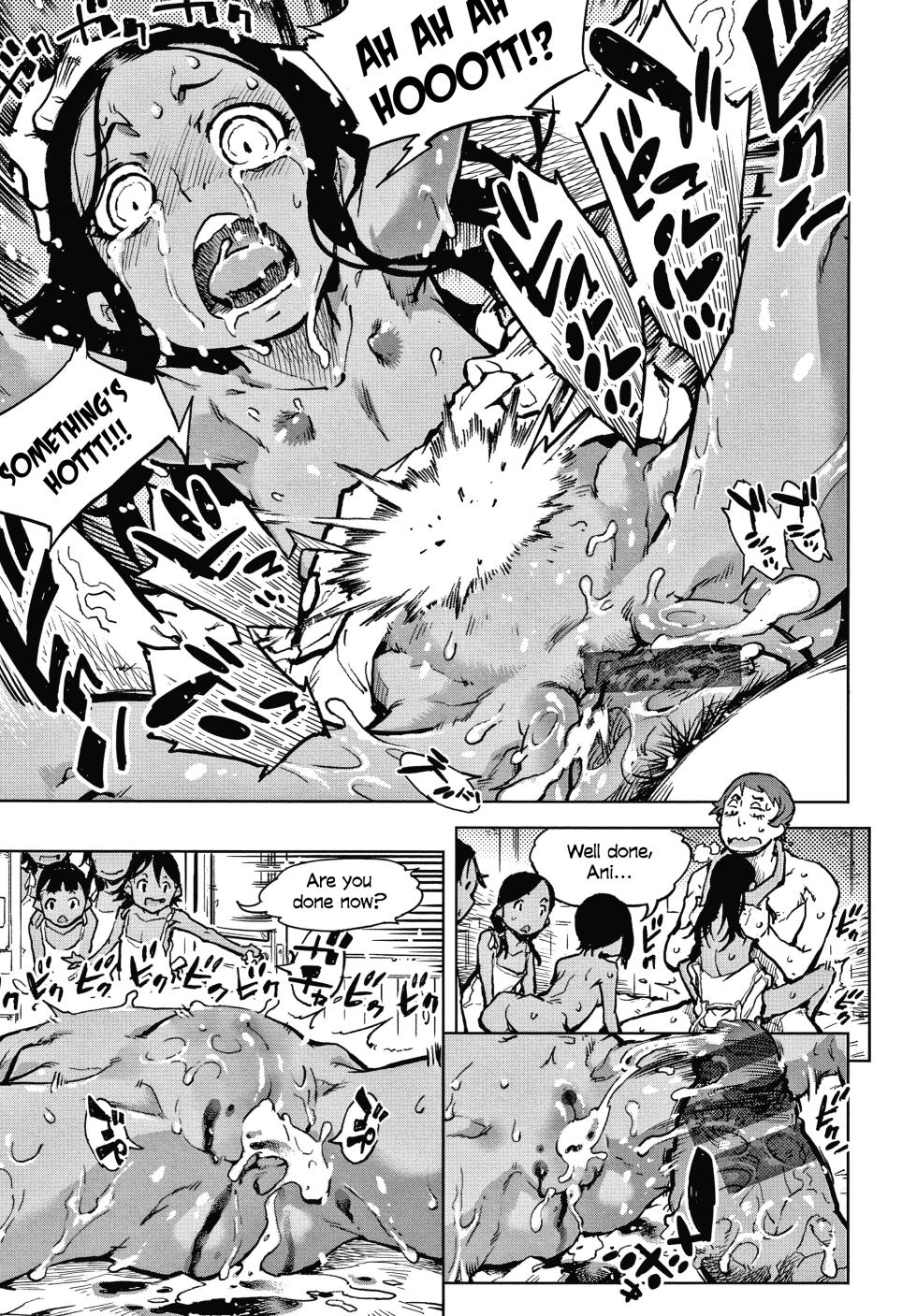 [Suzuki Kyoutarou] Tapioca Shuukaku wa Kasshoku Shochouzen Shoujo no Chitsunai de | Tapioca is harvested in the vagina of a little brown girl before her first period (Madogiwa no Tabako-san - Tabakosan at the Window) [English] - Page 26
