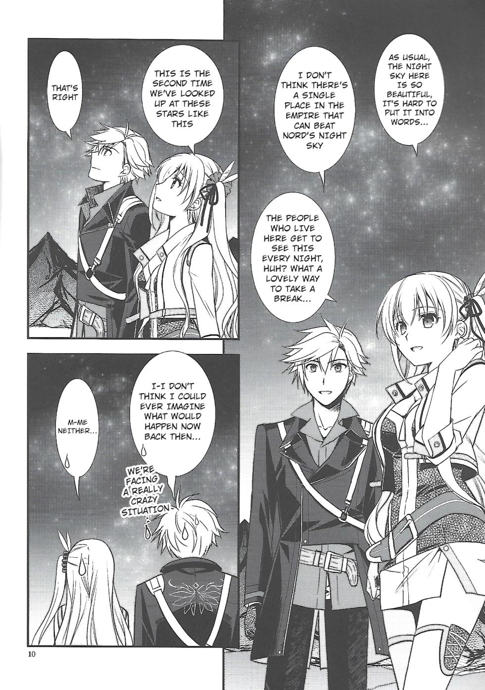 (C96) [C.A.T (Morisaki Kurumi)] Hoshi no Shita de Koinegau (The Legend of Heroes: Sen no Kiseki) [English] - Page 9