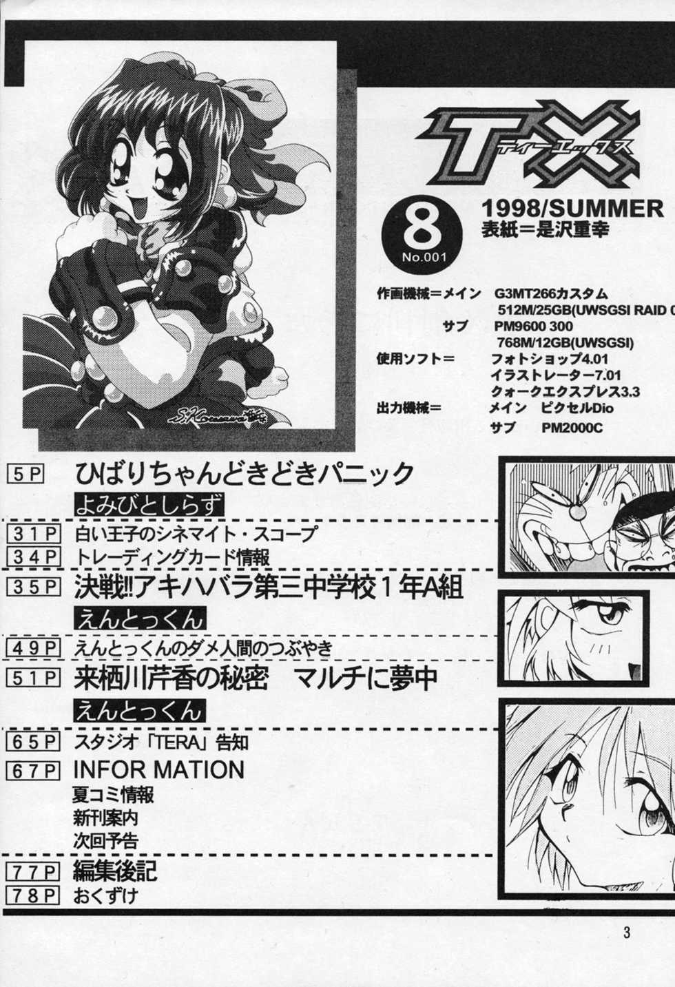 [Studio TERA (Entokkun, Koresawa Shigeyuki, Yomibitoshirazu)] TX 1 (Cyber Team in Akihabara, To Heart) - Page 2