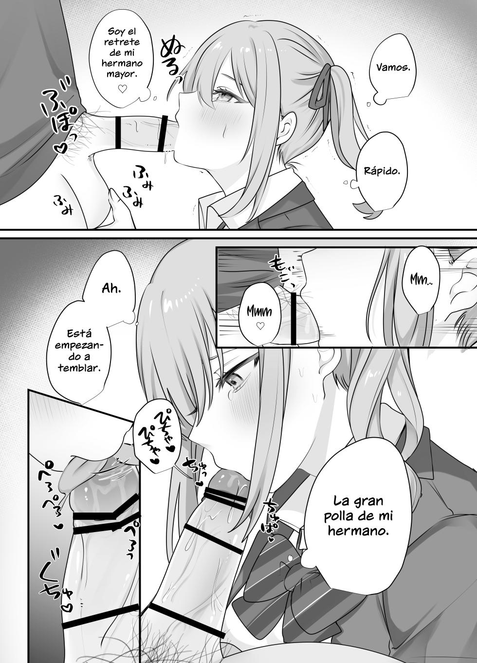 [Whisp (Norisuke)] Sex Shinai to Derarenai Heya ni Naka no Warui Imouto to Tojikomerareru | Atrapado en una Habitación Cerrada para Tener Sexo con la Perra de tu Hermana Pequeña [Spanish] [NeoDark Fansub] - Page 18