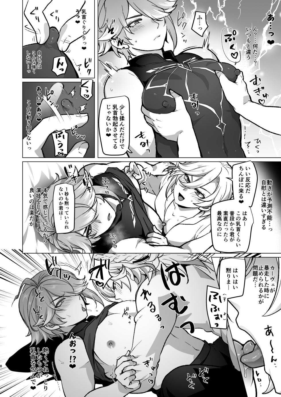 [Orgasm Slap (Ichino Milk)] Doukyonin ni Yachin no Kawari ni Chinpo o Teikyou Shite Morattara Hamacchatta Hanashi (Genshin Impact) - Page 7