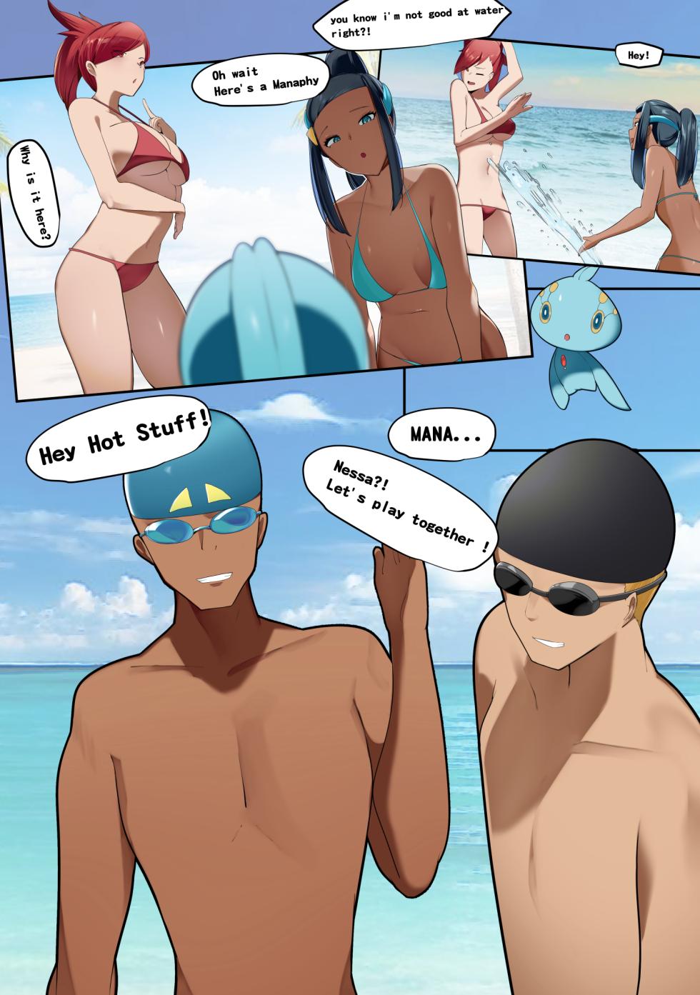Yuuyuu: Beachside Swap! 2 (Pokemon) (Completed) [Doujin] - Page 3
