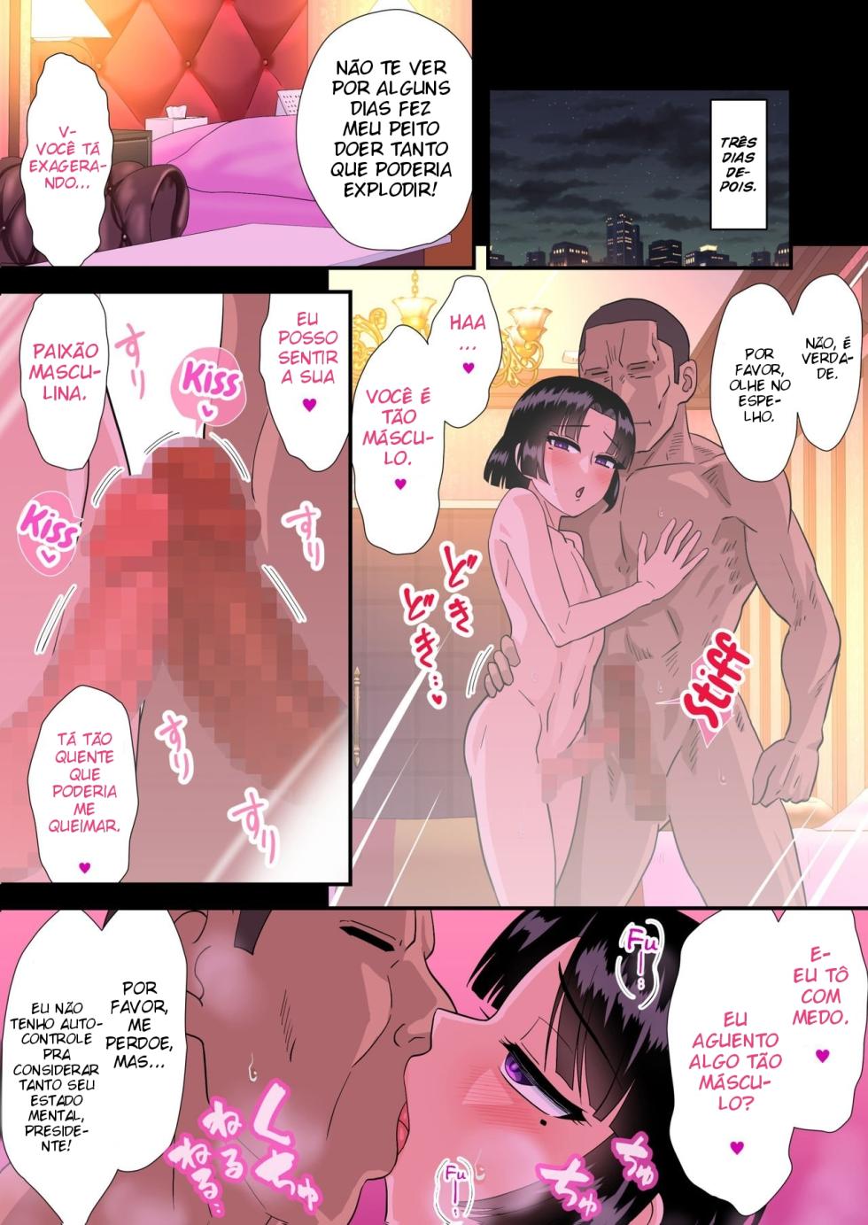 [Yuunagi Gaibutai (Nagi Ichi)] Okappa Fuuki Iinchou to Kanchigai Sex (kara no Love Love) [Portuguese-BR] [Eri Traps] - Page 33