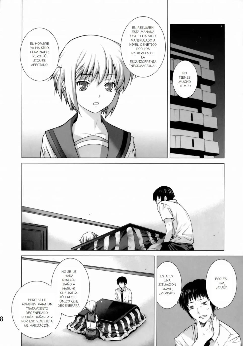 (C77) [Kouchaya (Ootsuka Kotora)] Ore to Nagato. (The Melancholy of Haruhi Suzumiya) [Spanish] [Earl Hickey0] - Page 7