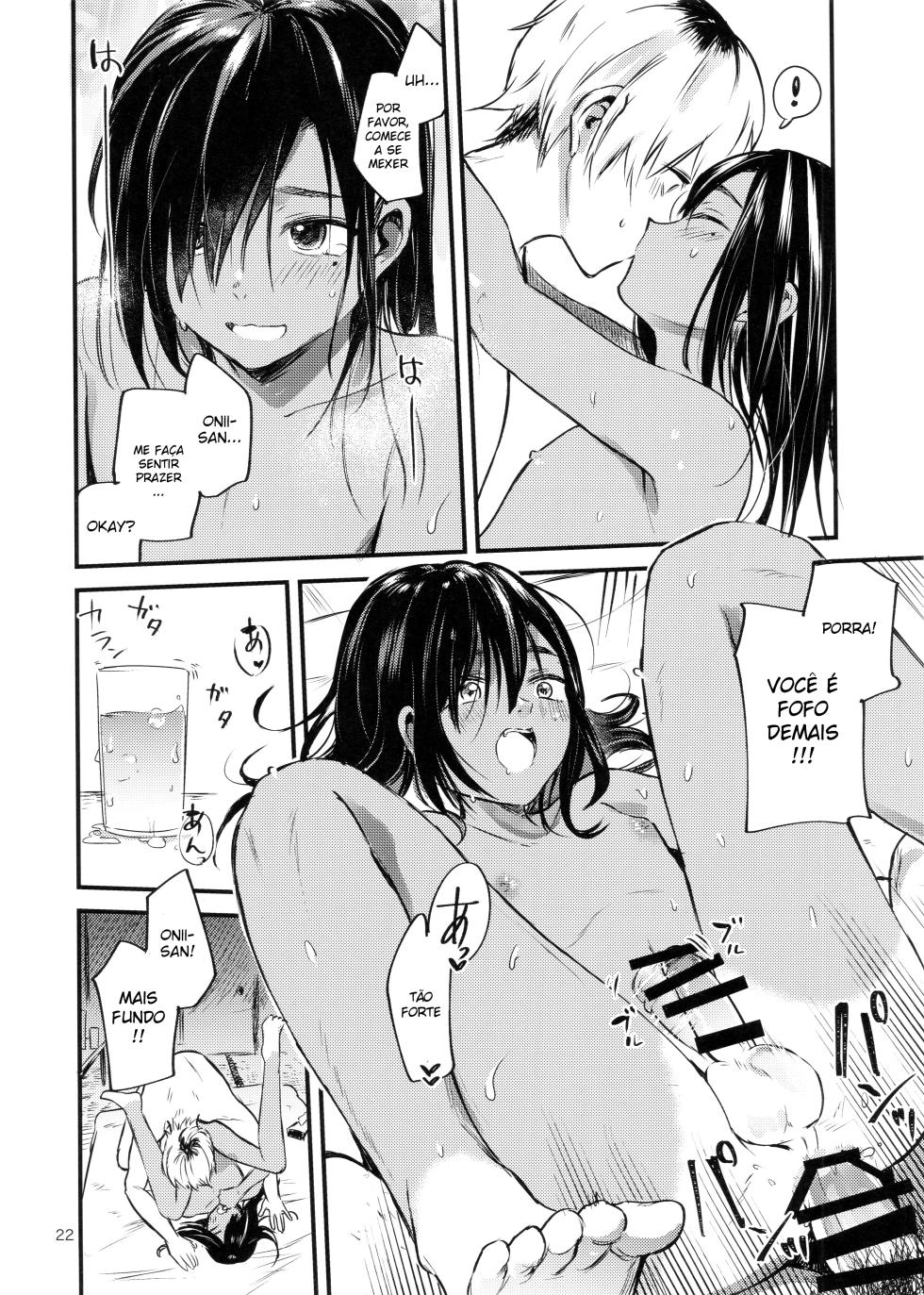 (C96) [Aoiro Ichiza (Aoiro Ichigou)] Minna Ana ga Aiteru [Portuguese-BR] [YatogamiXD] - Page 23