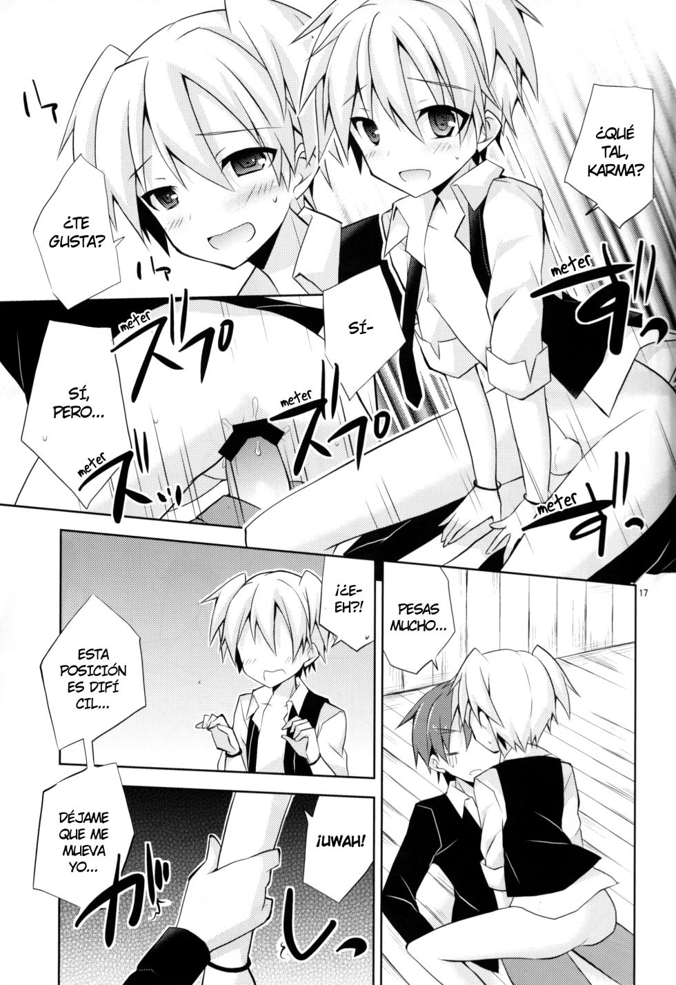 (HaruCC19) [Mimoton] Kimi ni Shika Dekinai Koto | Algo que solo tú puedes hacer (Ansatsu Kyoushitsu) [Spanish] [Yashoholic] - Page 16