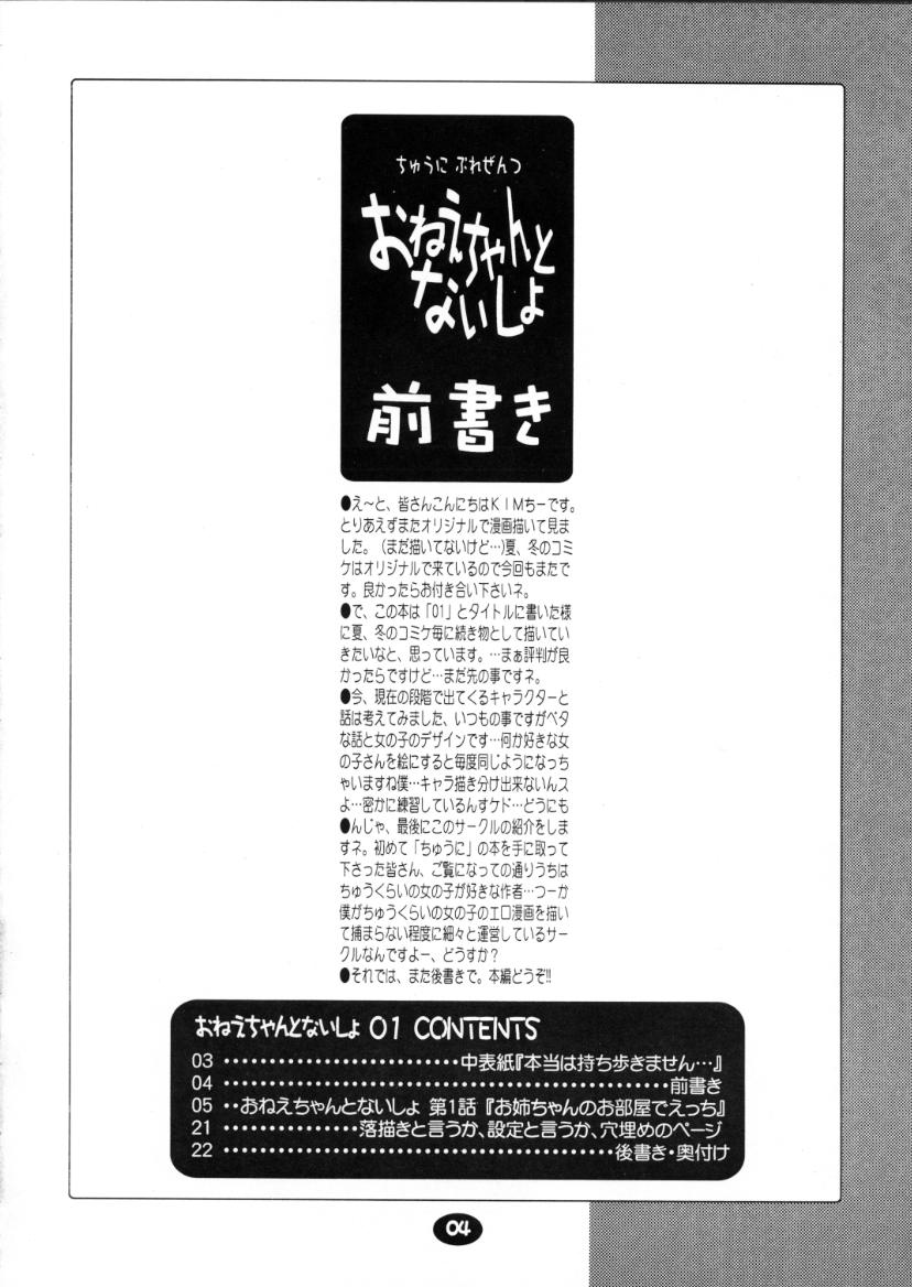 (C59) [Chuuni+OUT OF SIGHT (Kim Chii)] Onee-chan to Naisho 01 - Page 3